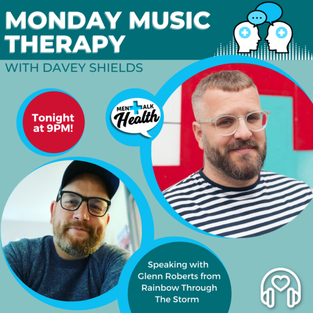 A picture of Glenn Roberts and Davey Shields for Monday Music Therapy