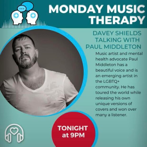 A picture of Paul Middleton guest on Monday Music Therapy